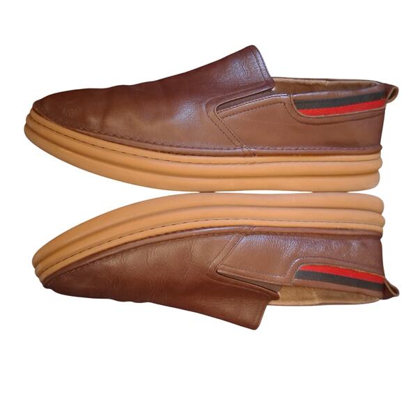 Stacy Adams Chocolate Delmar Plain Toe Slip on Shoes 9M main image 3